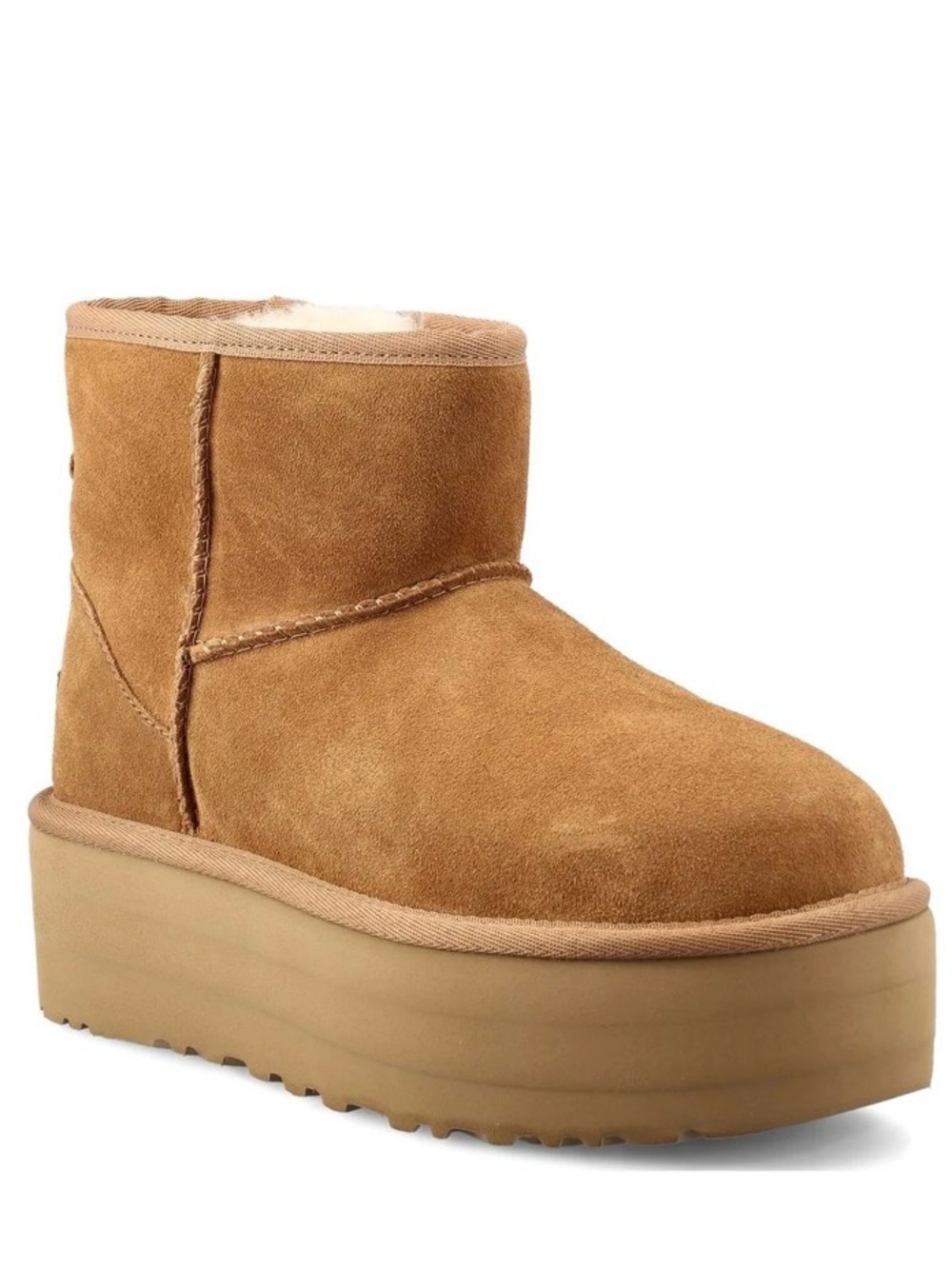 UGG Classic Chestnut Platform Mini Bootie Size 7 New without Box/Tag - Picture 4 of 15